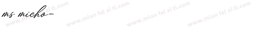 ms micho字体转换